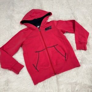 Nike Youth Pink zip front hoodie Girls Jacket size Medium